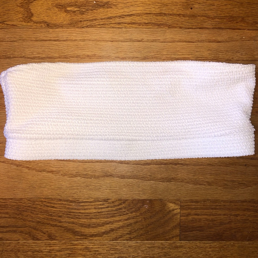 Pacsun L.A. Hearts White Bandeau Bikini Top S